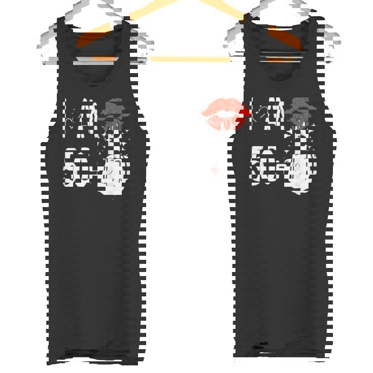 I Am 50 Plus 1 中指 51歳の誕生日 面白い タンクトップ