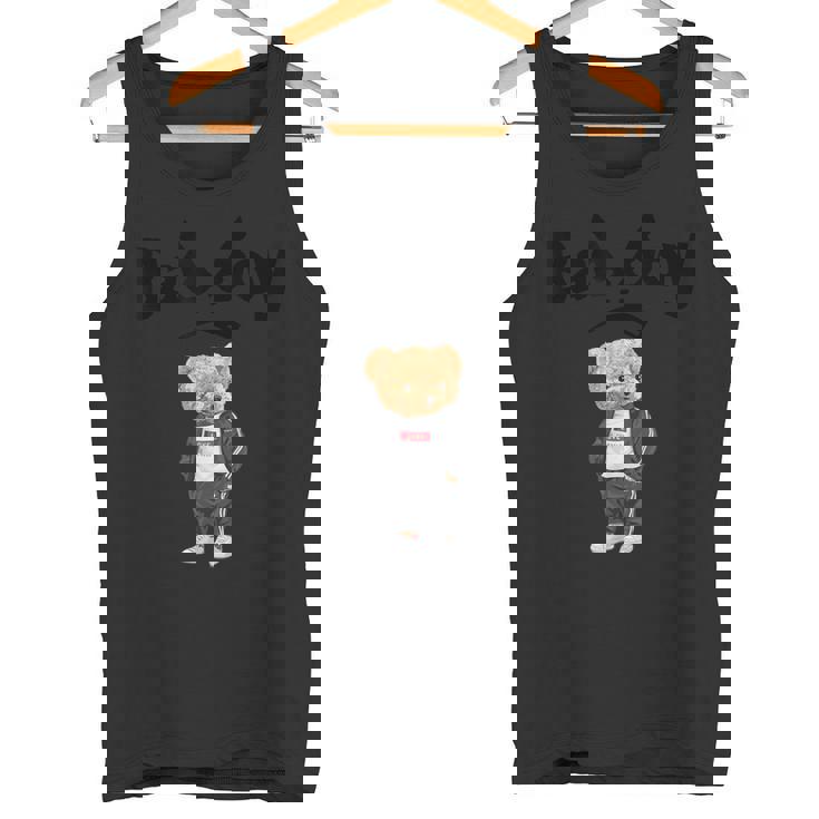 Angry Bad Boystyle Cool Teddy Bear Bad Boy Graphic タンクトップ
