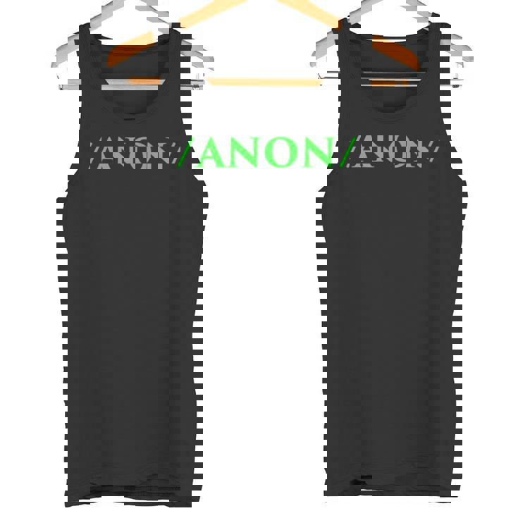 Anon Anonymous Onymous Online Lurk プロフィール ソーシャルメディア タンクトップ