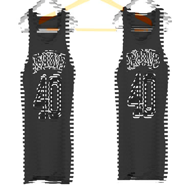 Around 40 アラフォー（四十歳 40才）【ユニフォーム風】（お誕生日）祝 40代 サプライズ 面白 タンクトップ