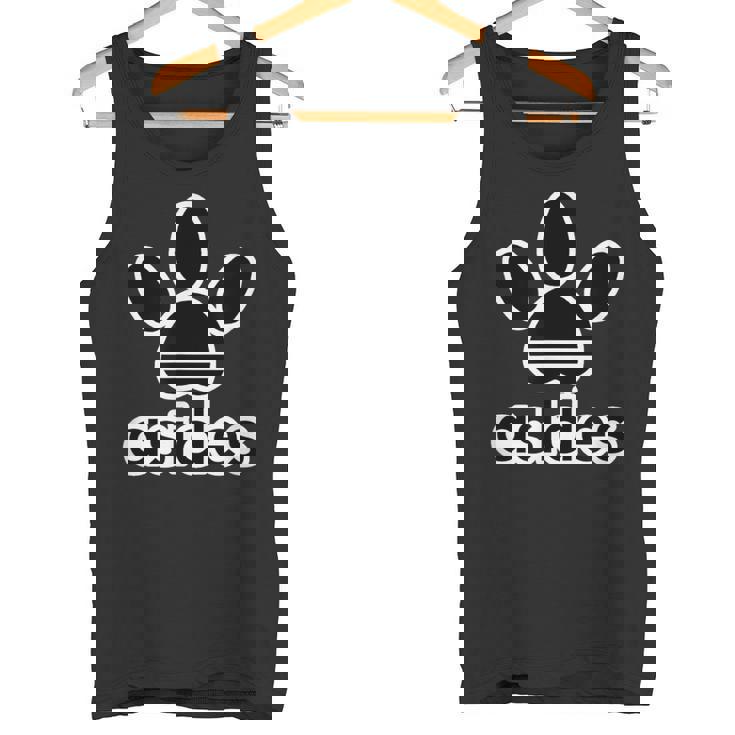 Asides アシデス Asides 足です。肉球です。【変なtシャツ屋さん】スポーツ ブランド パロディ 面白デザイン タンクトップ