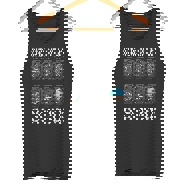 Avión Instrumentos Deuelo Pilot'six Pack Top Pilot Camiseta sin mangas