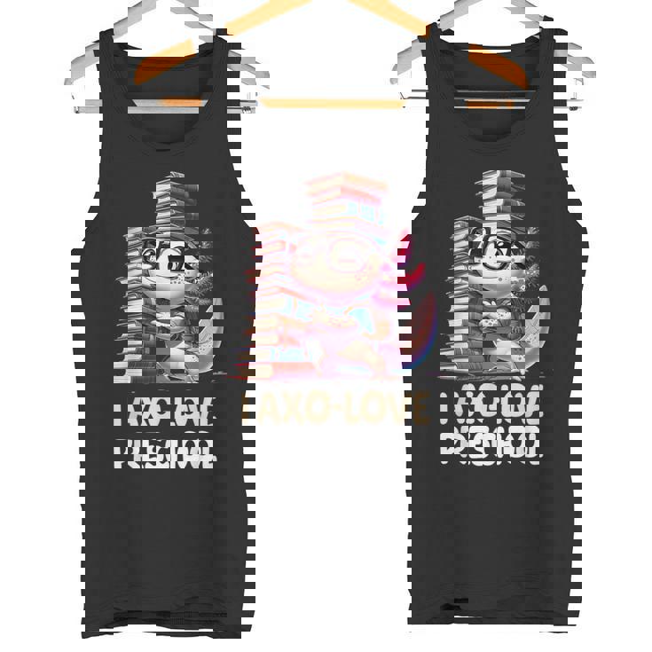 I Axo Love Presschool Axolotl 新学期読書 タンクトップ