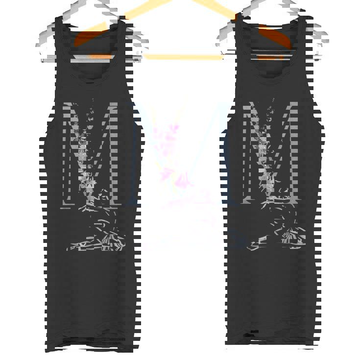 Balla バレリーナ イニシャル 名 M ダンス モノグラム バレエ タンクトップ