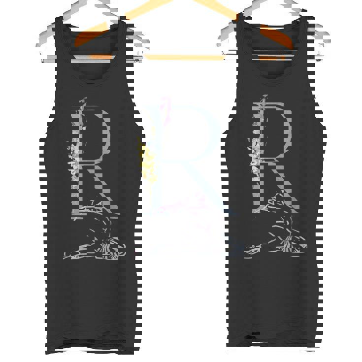 Balla バレリーナ イニシャル 名 R ダンス モノグラム バレエ タンクトップ