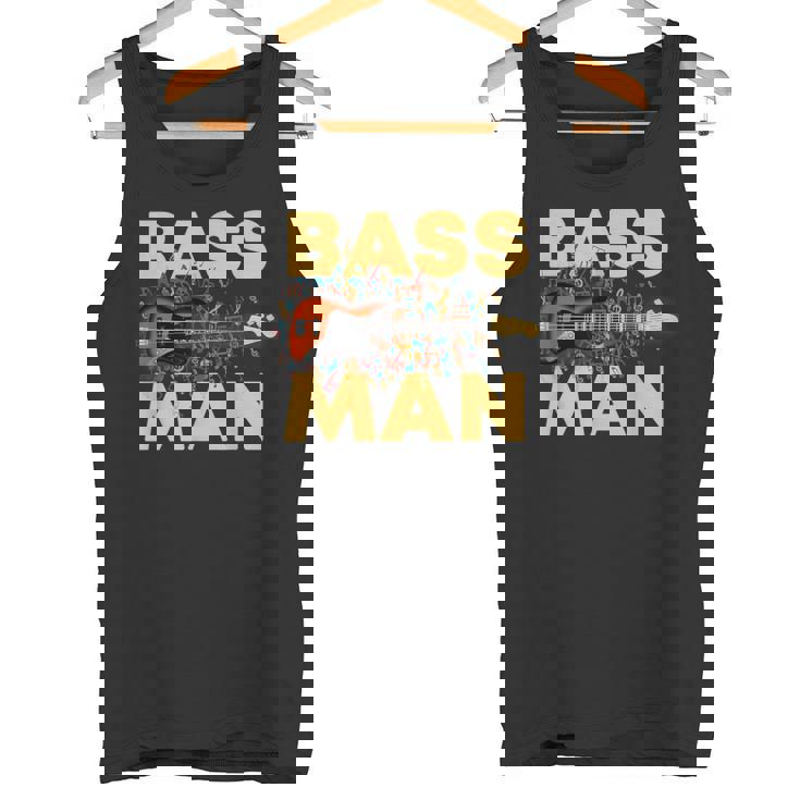 Bass Man 面白いバスプレーヤー ギタリスト ベーシスト ミュージシャン タンクトップ
