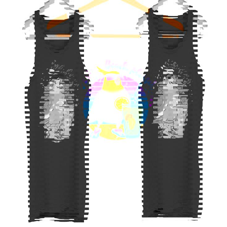 Beach Pleaseummer オカメインコ サングラス バーブ ミーム オウム タンクトップ