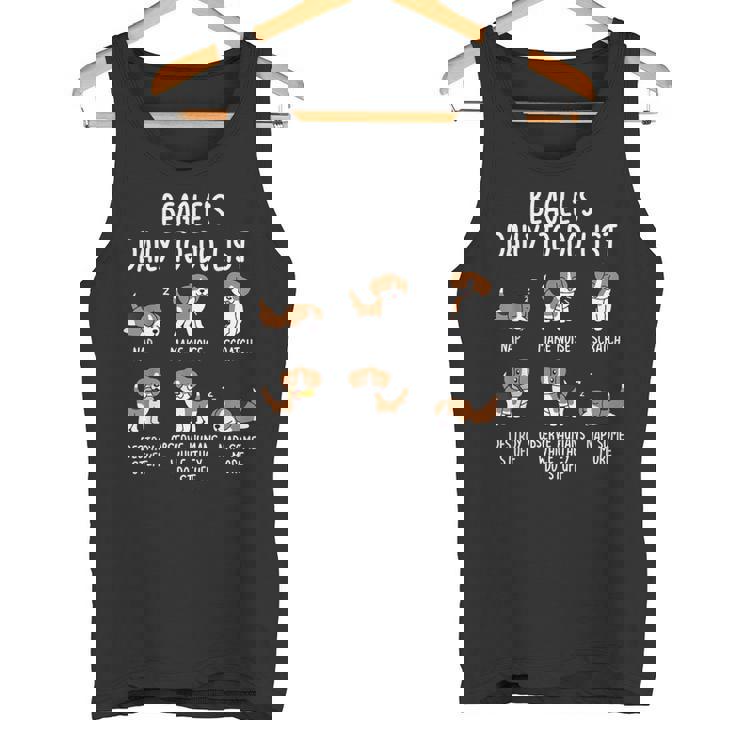 Beagle Daily To Doリストドッグ タンクトップ