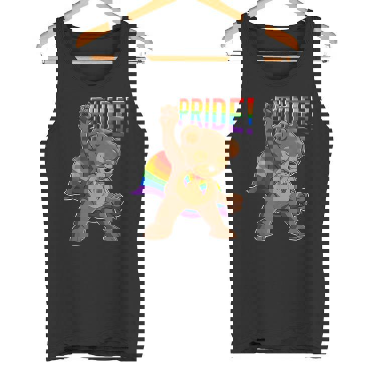 Bear I Lgbtq Flag I レインボー フラッグ I Gay Pride タンクトップ