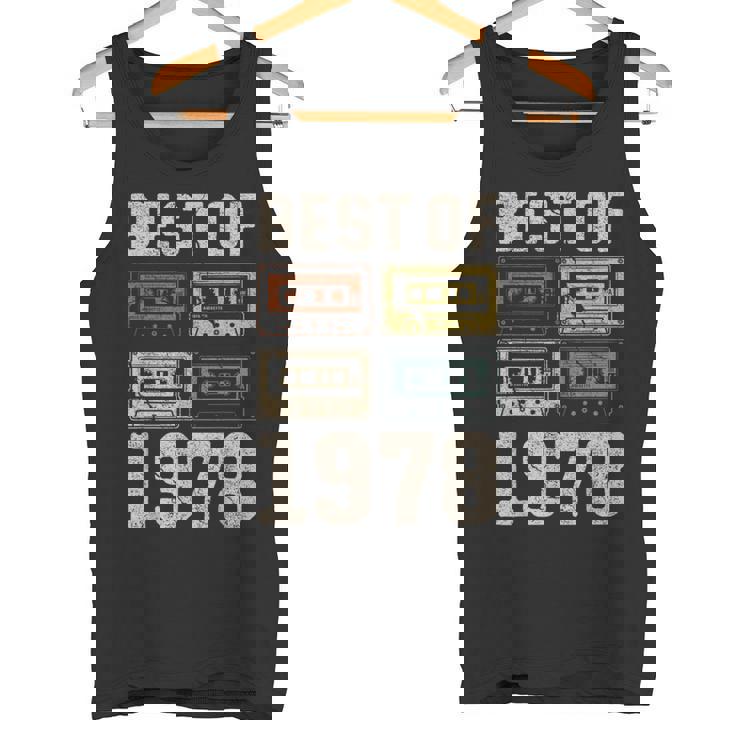 Best Of 1978 カセットテープ・レトロ 47歳の誕生日 タンクトップ