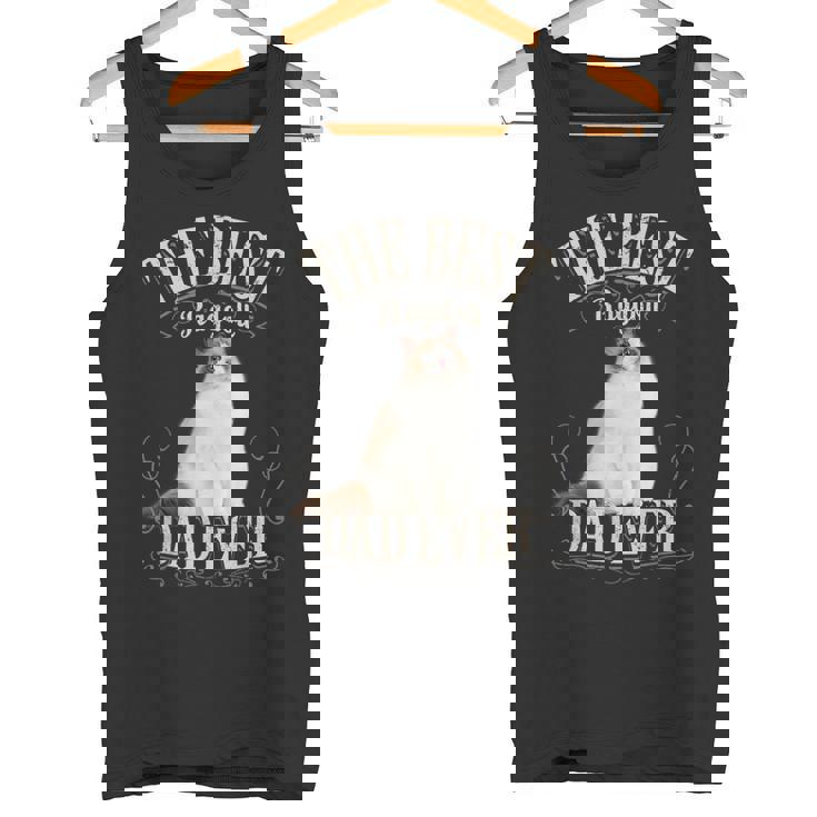 メンズ Best Ragdoll Dad Ever ラグドールキャットギフト レトロビンテージ タンクトップ