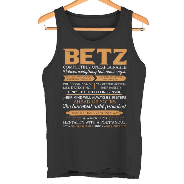 Betz Completely Unexplainable Notices Everything But Won’T Say It Name Tank Top