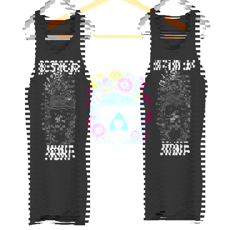 Bigtone Gap バージニア Usa クマと花のデザイン タンクトップ