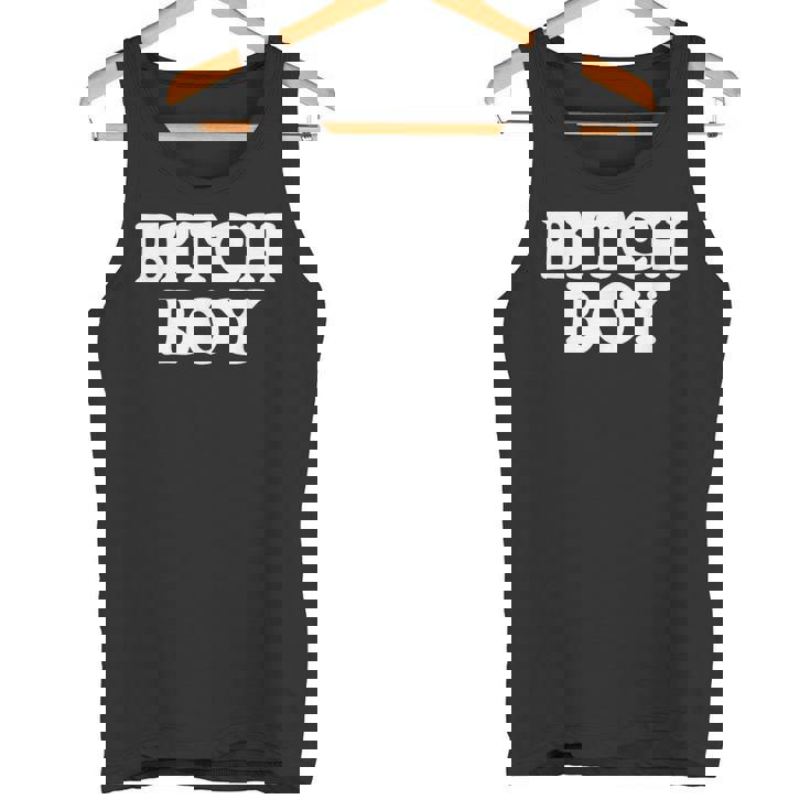 Bitch Boy 面白い言葉 皮肉なノベルティ ユーモア 男 男性 タンクトップ