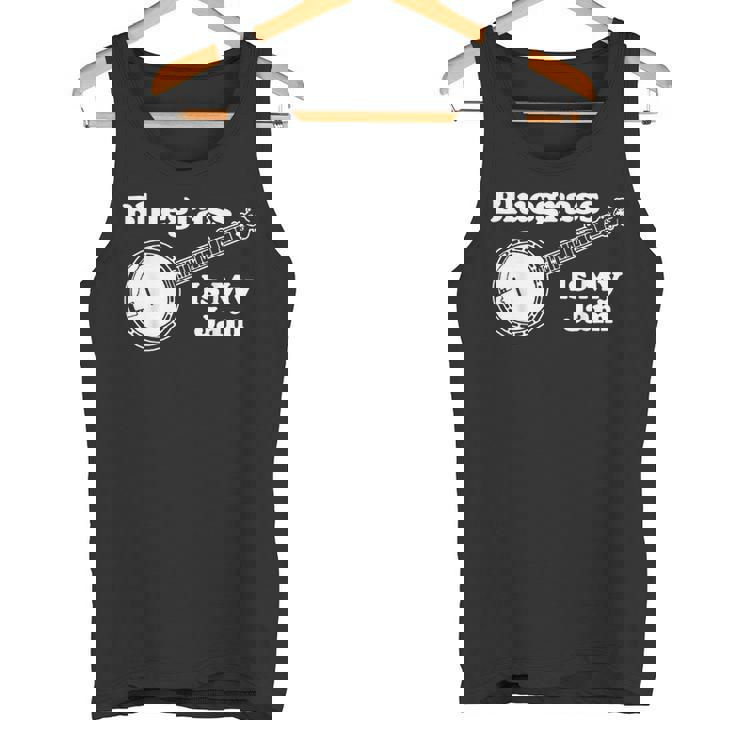 Bluegrass Is My Jam Banjo Musicintage Graphic タンクトップ