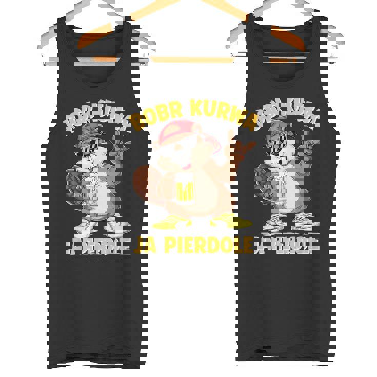 Bober Kurwa Meme Polska ビールコスチューム 面白い はいピエルドールボブル タンクトップ