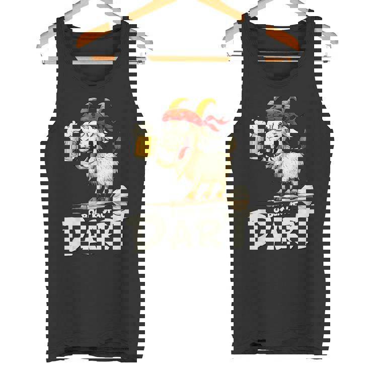 Bock Auf Dart ヤギとビールジョッキ 面白いダーツプレーヤー タンクトップ