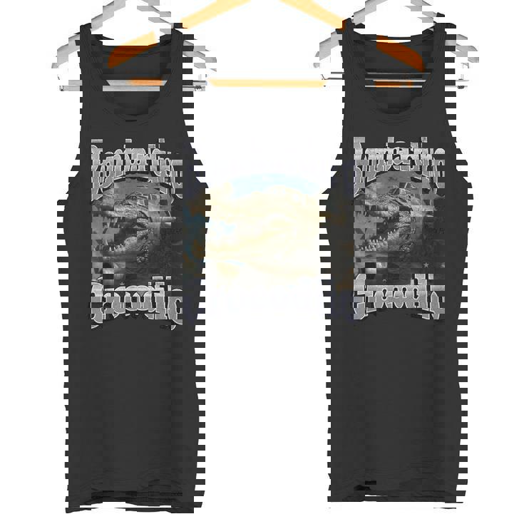 Bombadiro Crocodilo 面白いイタリアンブレインロットミームグラフィック タンクトップ