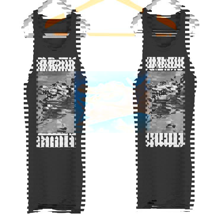 Bombardino Crocodilo イタリアンブレインロットミーム タンクトップ