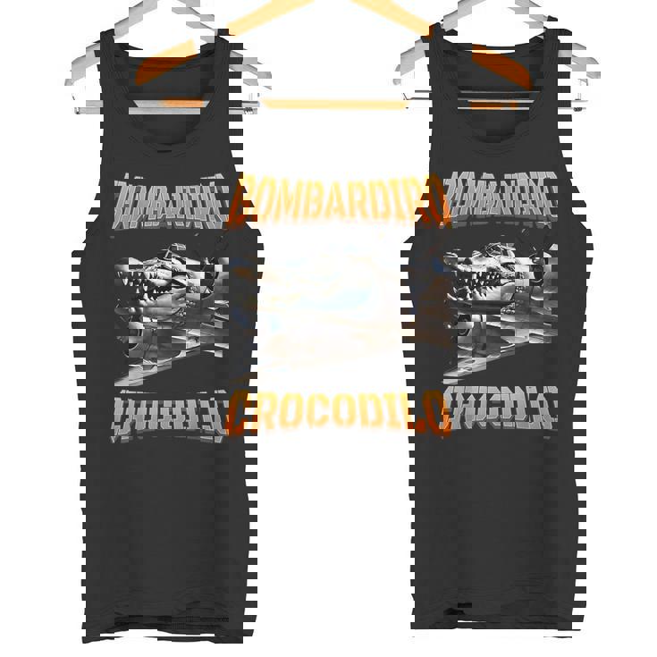 Bombardino Crocodilo イタリアンブレインロットミーム タンクトップ