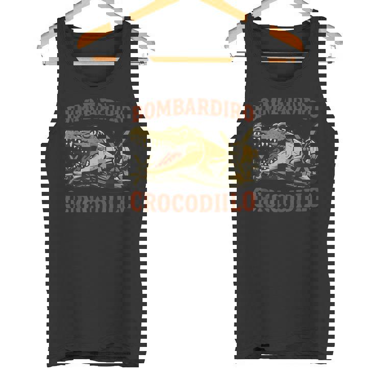 Bombardiro Crocodilo イタリアンブレインロットミーム タンクトップ