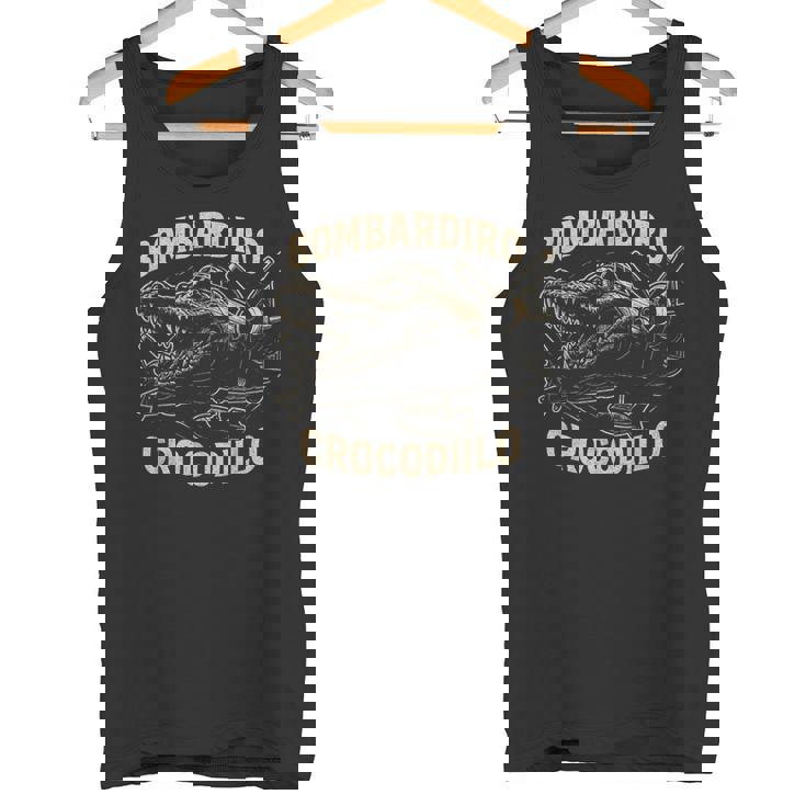 Bombardiro Crocodilo イタリアンブレインロットミーム タンクトップ