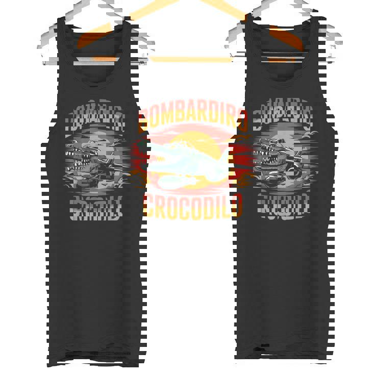 Bombardiro Crocodilo 面白い イタリアン ブレイン ミーム トレンド タンクトップ