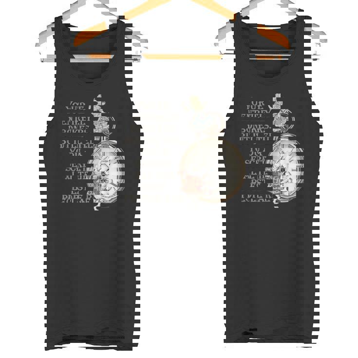 Bonkers Quote Time 不思議の国のアリス タンクトップ