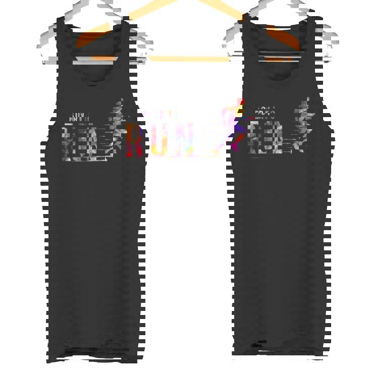 Born To Run マラソンランナー スポーツ カラフルtシャツ タンクトップ