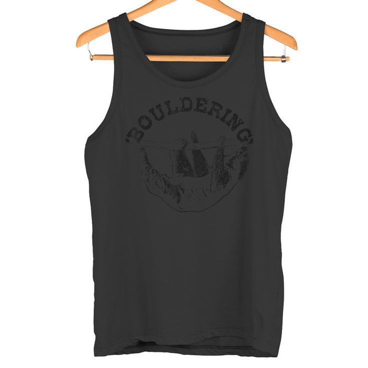 Bouldering Perezoso Escalador Divertido Regalo Boulderer Camiseta sin mangas