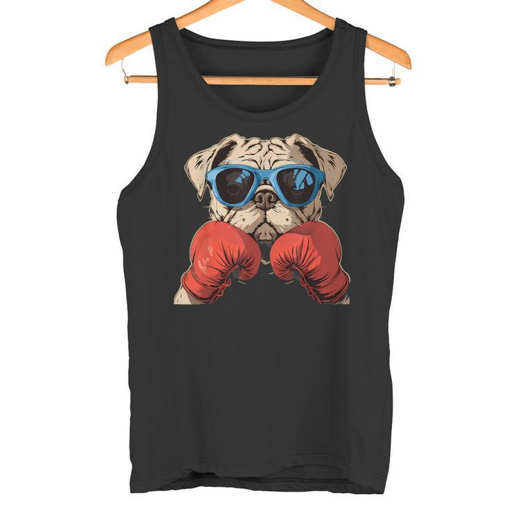 Boxeo Bulldog Amante Dueño Kickboxing Divertido Boxer Perro Camiseta sin mangas