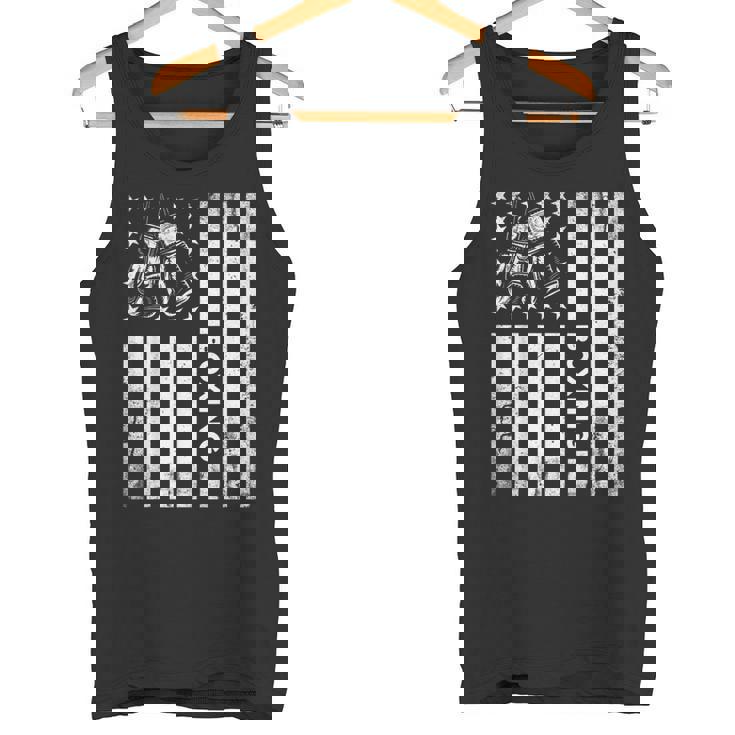 Boxerintage Boxing American Flag Boxing Distressed タンクトップ