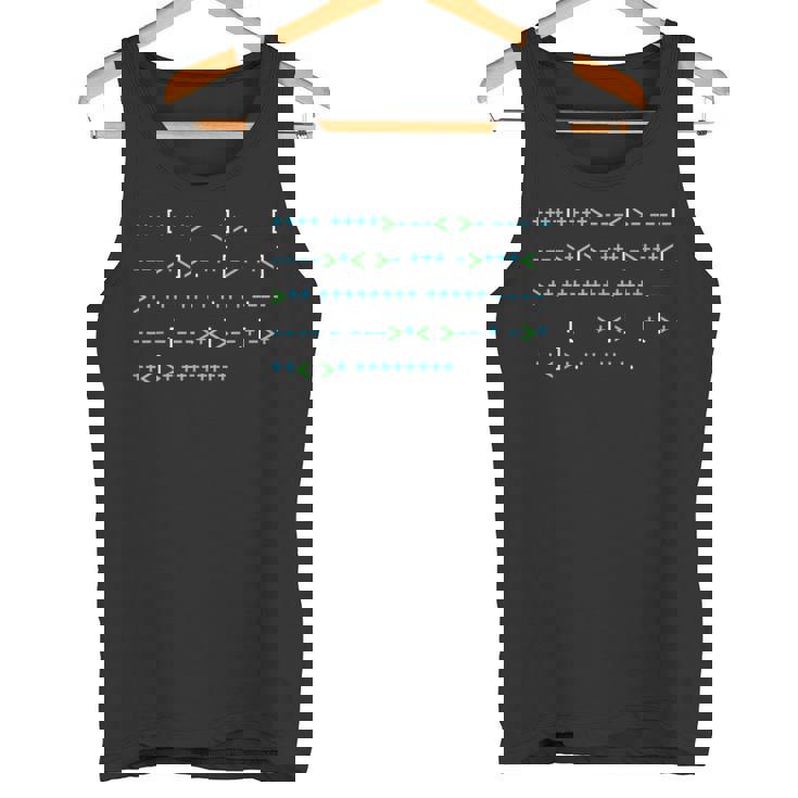 Brainfuck Hello World シャツ、プログラミング、コード、オタク タンクトップ