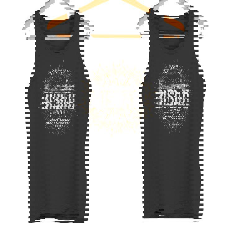 Brisbane Australia オーストラリアヴィンテージスタイルレトロブリスベン タンクトップ