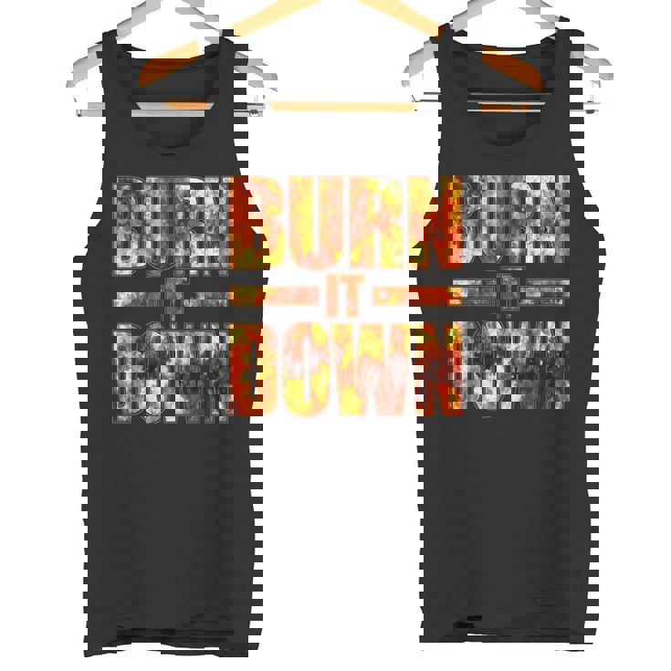Burnit Down Fire Flames タンクトップ