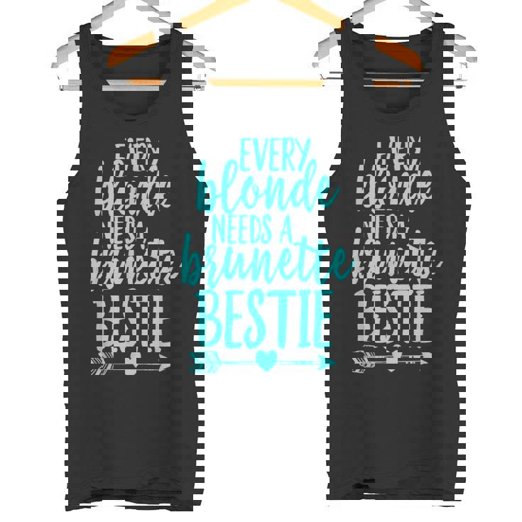 Cada Rubia Necesita Una Morena Mejor Amigo Coincidente Bff Camiseta sin mangas