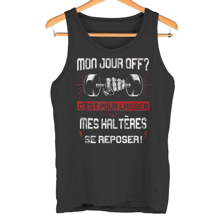 Débardeur Humour Musculation – « Homme J’peux Pas Je Suis Trop Musclé », Cadeau Drôle Pour Sportif