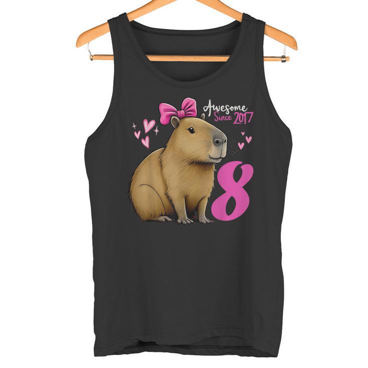 Capibara De 8 Años De Edad Para Niñas 8 Años De Edad Capibara Camiseta sin mangas