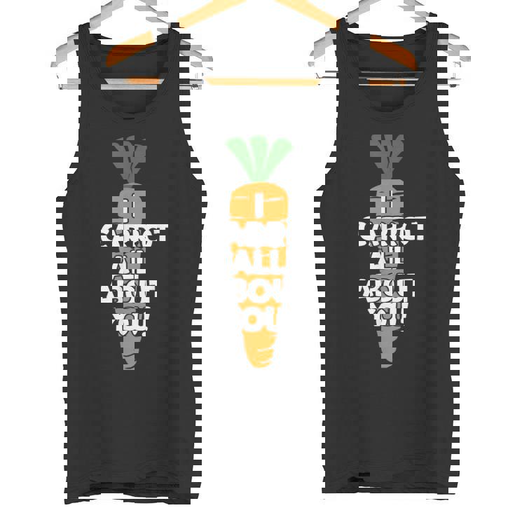 I Carrot All About You 面白い 野菜しゃれ 野菜愛好家 タンクトップ