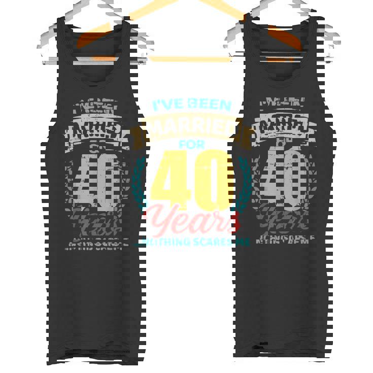 Casado Por 40 Años 40 Aniversario De Bodas Camiseta sin mangas