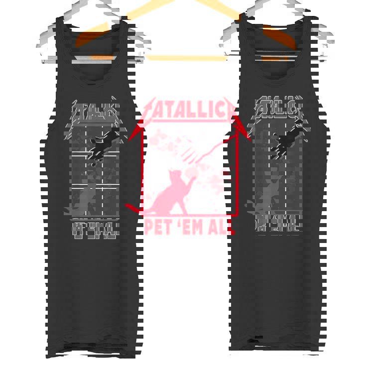 Catallica Pet 'Em All ファニーキャットtシャツ タンクトップ