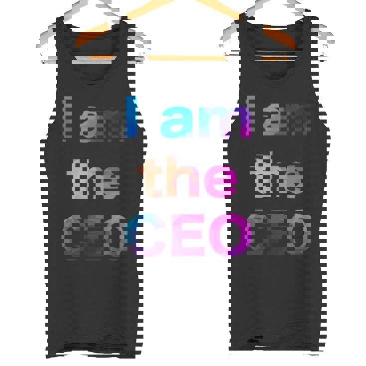 Ceo 最高経営責任者 社長 執行役員 面白い おもしろ ユーモア ギャグ お笑い タンクトップ