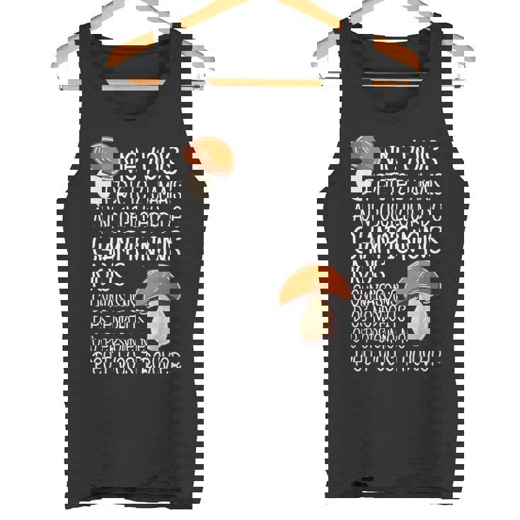 Cèpes Chasseur De Champignon Un Cueilleur De Champignons Débardeur e