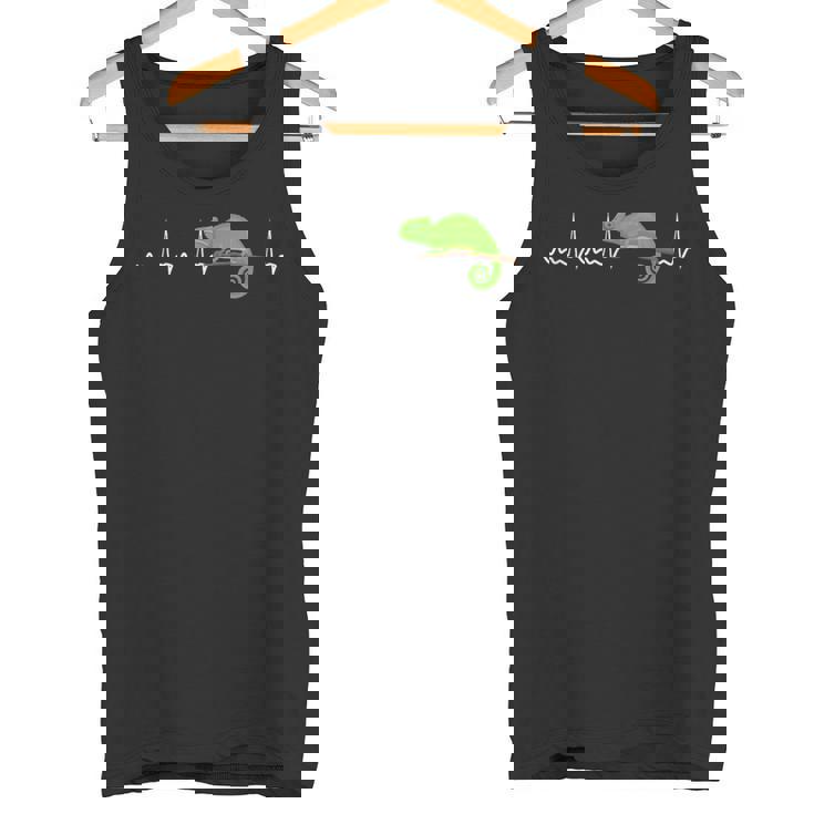 Chameleon ハートビート カメレオン 爬虫類トカゲ タンクトップ