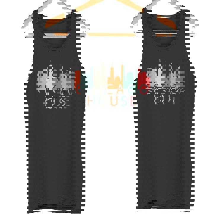 Chicago House Music レトロ ヴィンテージ シャツ ラブ シカゴ タンクトップ