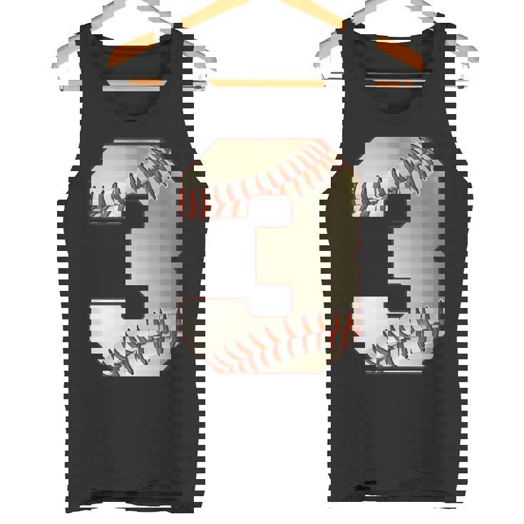 Cool 3 3番 数字 バースデーパーティー 3番目 野球 誕生日 タンクトップ