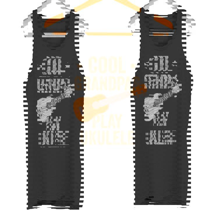 Cool Grandpas Play ウクレレ ウクレレ ミュージックギター タンクトップ