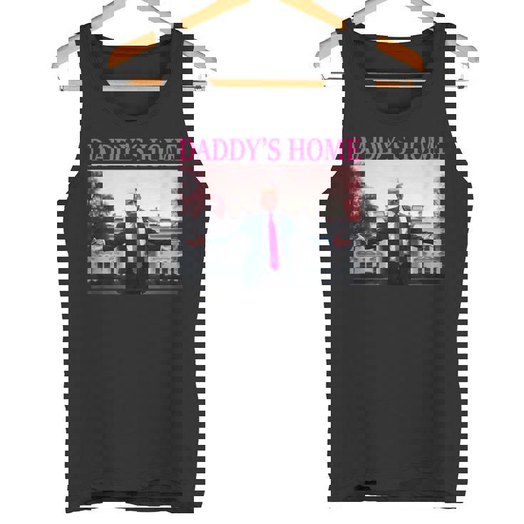 Daddy's Home President Donald Trump 2024 Pink Trump タンクトップ