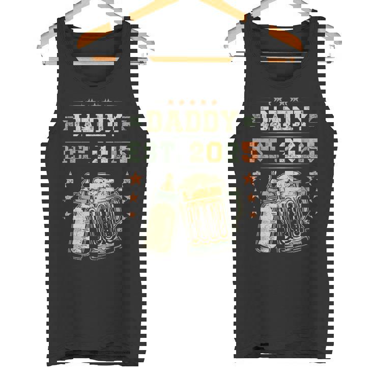 Daddy Est 2025 年のパパ 初めての父の日 新しい父親 若い父親 タンクトップ