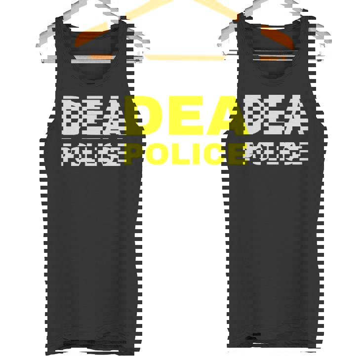 Dea Police Drug Enforcement Administration フロントとバック タンクトップ